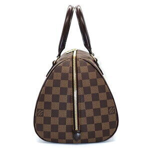 Louis Vuitton Bag Boston Damier Brown Ebene Leather Rivera